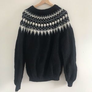 Beautiful hand knit Icelandic style sweater